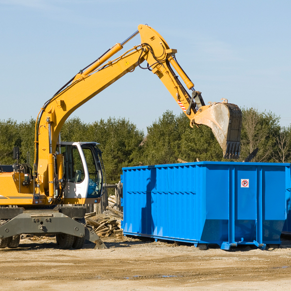 what are the rental fees for a residential dumpster in Marty